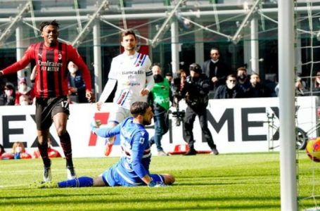 MILAN GO TOP IN THE SERIE A TABLE BY BEATING SAMPDORIA 1-0