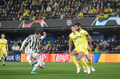 VLAHOVIC SCORES EARLY IN DEBUT AS JUVENTUS WAS HELD TO A 1-1 DRAW @ VILLARREAL IN CHAMPIONS LEAGUE ROUND OF 16