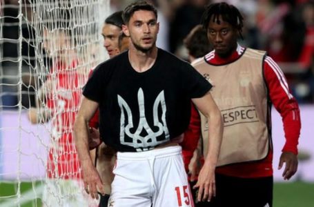 BENFICA’S YAREMCHUK SHOW SUPPORT FOR UKRAINE AFTER EQUALIZING AGAINST AJAX IN CHAMPIONS LEAGUE