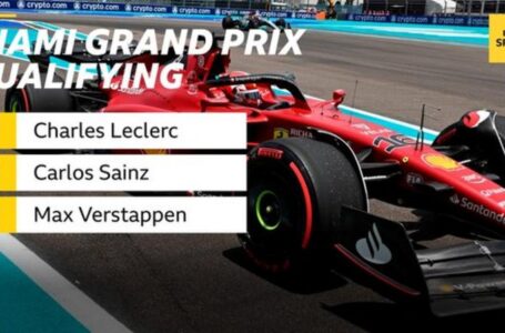 Miami Grand Prix: Charles Leclerc on pole as Ferrari takes front row lock-out