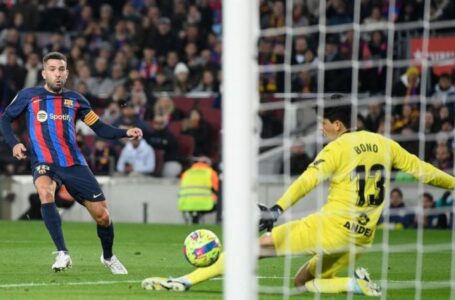 BARCELONA GO EIGHT POINTS CLEAR BY BEATING SEVILLA 2-0 IN LA LIGA