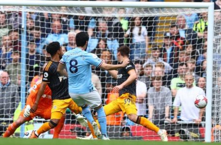 CITY BEAT LEEDS 2-1 TO GO FOUR POINTS CLEAR AT THE TOP