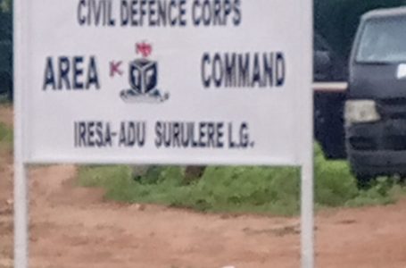 OYO NSCDC COMMANDANT STRENGTHEN THE GRASSROOT SECURITY AS THE COMMAND COMMISSIONG AREA ‘K’ COMMAND OFFICE IRESAADU