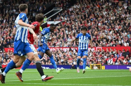 BRIGHTON MOVE TO TOP FOUR AFTER 3-1 WIN OVER MAN UTD AWAY