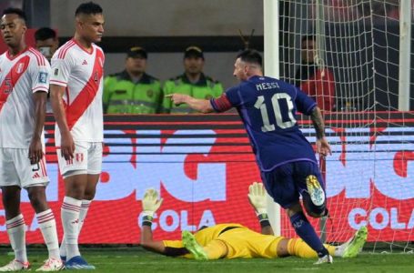 Lionel Messi scores twice for Argentina against Peru as Brazil’s Neymar suffers injury