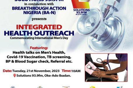 SOLUTIONS FM OFFERS FREE HEALTH OUTREACH TO OYO RESIDENTS