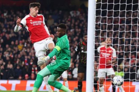 ARSENAL THUMP RC LENS 6-0 TO WIN CHAMPIONS LEAGUE GROUP