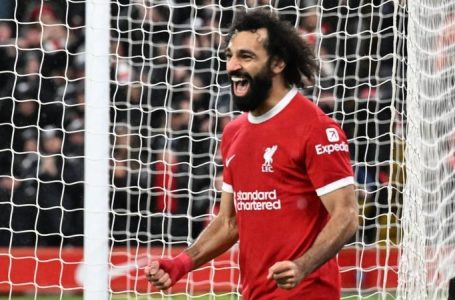 SALAH SCORES BRACE AS LIVERPOOL BEAT NEWCASTLE 4-2 TO GO THREE POINTS CLEAR AT THE TOP