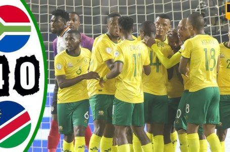 THEMBA ZWANE SCORES BRACE AS SOUTH AFRICA BASH NAMIBIA 4-0 IN AFCON