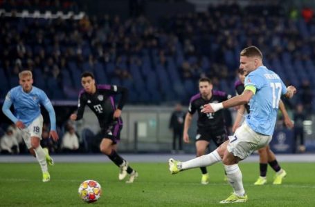 CIRO IMMOBILE SCORES PENALTY AS LAZIO SHOCK BAYERN 1-0 IN UCL FIRST-LEG