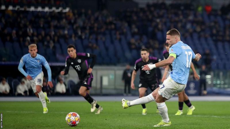 CIRO IMMOBILE SCORES PENALTY AS LAZIO SHOCK BAYERN 1 0 IN UCL