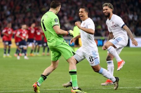 EMILIANO MARTINEZ SHINES AS ASTON VILLA BEAT LILLE ON PENALTIES TO REACH UECL SEMIS  AFTER 3-3 AGGREGATE SCORE