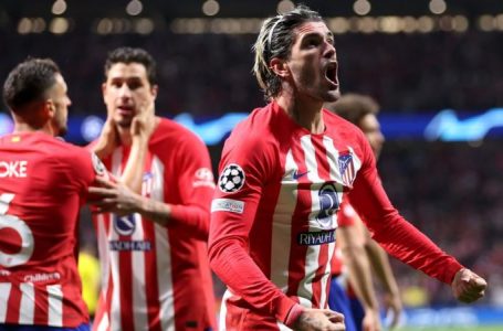 ATLETICO MADRID PIP DORTMUND 2-1 IN UCL FIRST LEG @ HOME